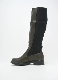 Bottes Findlay Vert Talon Plat Jusqu'à 3cm