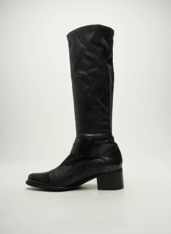 Bottes France Mode Noir Talon De 4 À 6cm