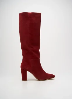 Bottes Idano Rouge Talon De 7 À 9cm
