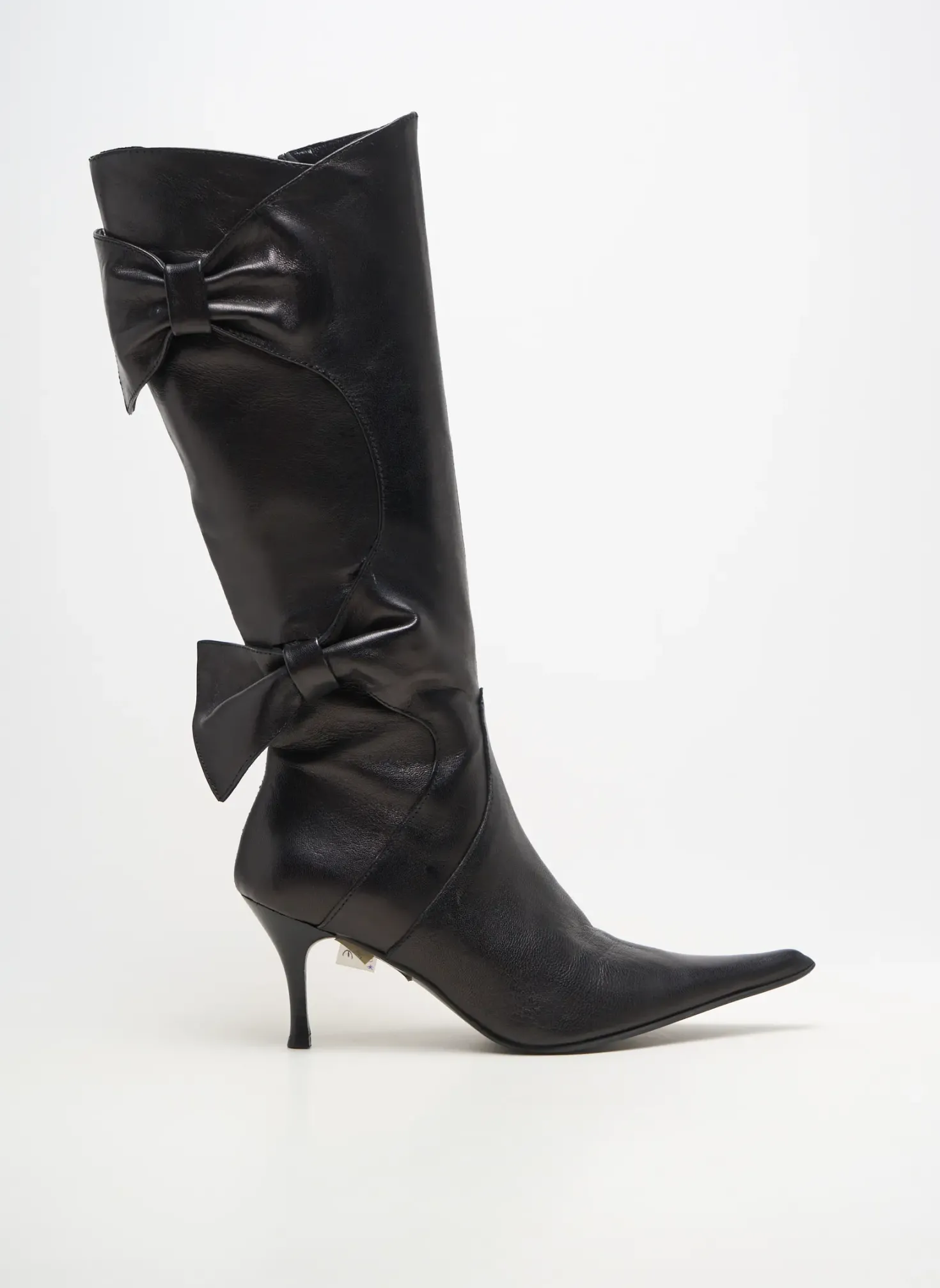 Bottes Ilario Ferucci Noir Talon De 7 À 9cm