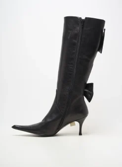 Bottes Ilario Ferucci Noir Talon De 7 À 9cm
