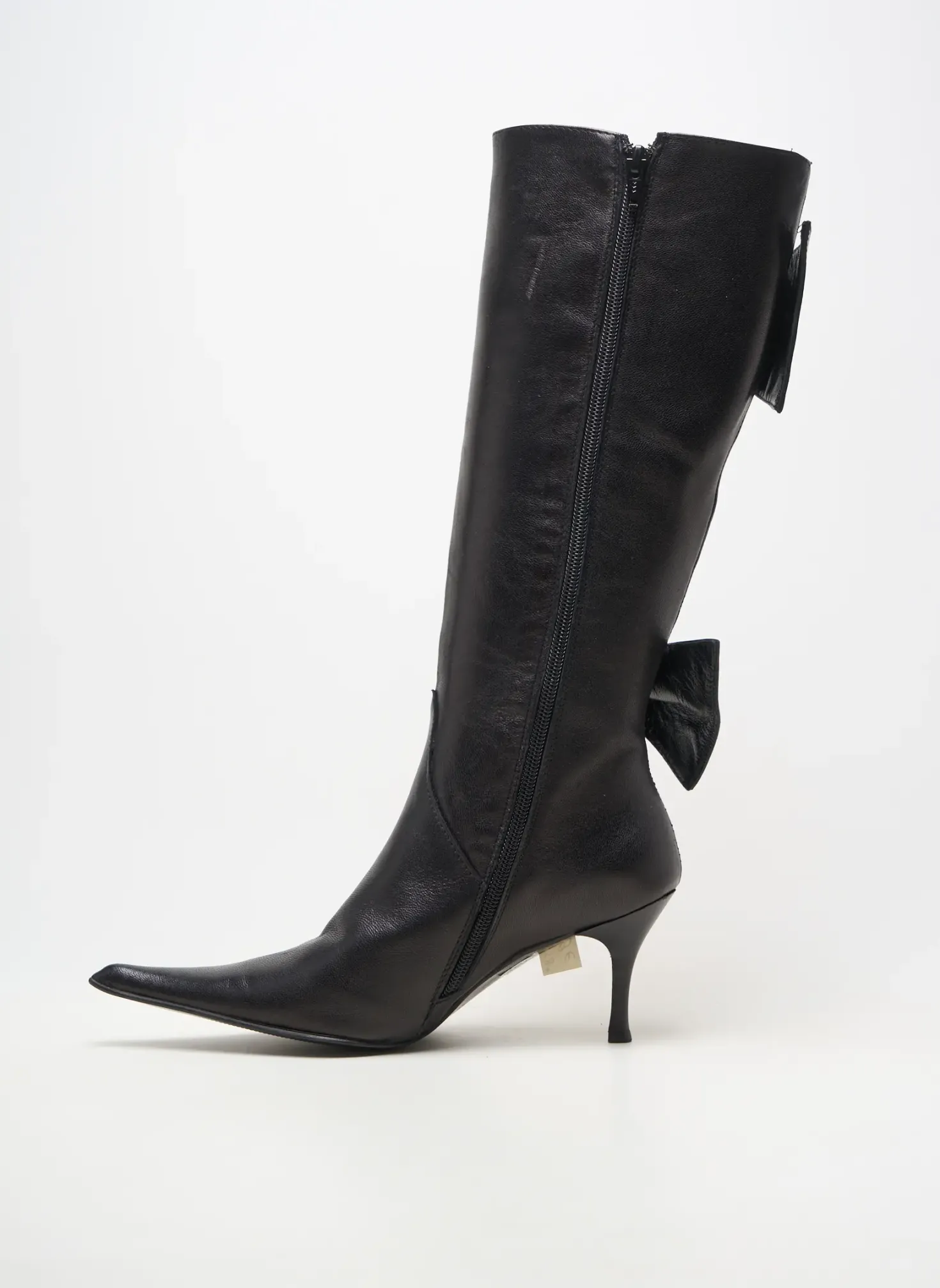 Bottes Ilario Ferucci Noir Talon De 7 À 9cm