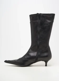 Bottes Ilario Ferucci Noir Talon De 4 À 6cm