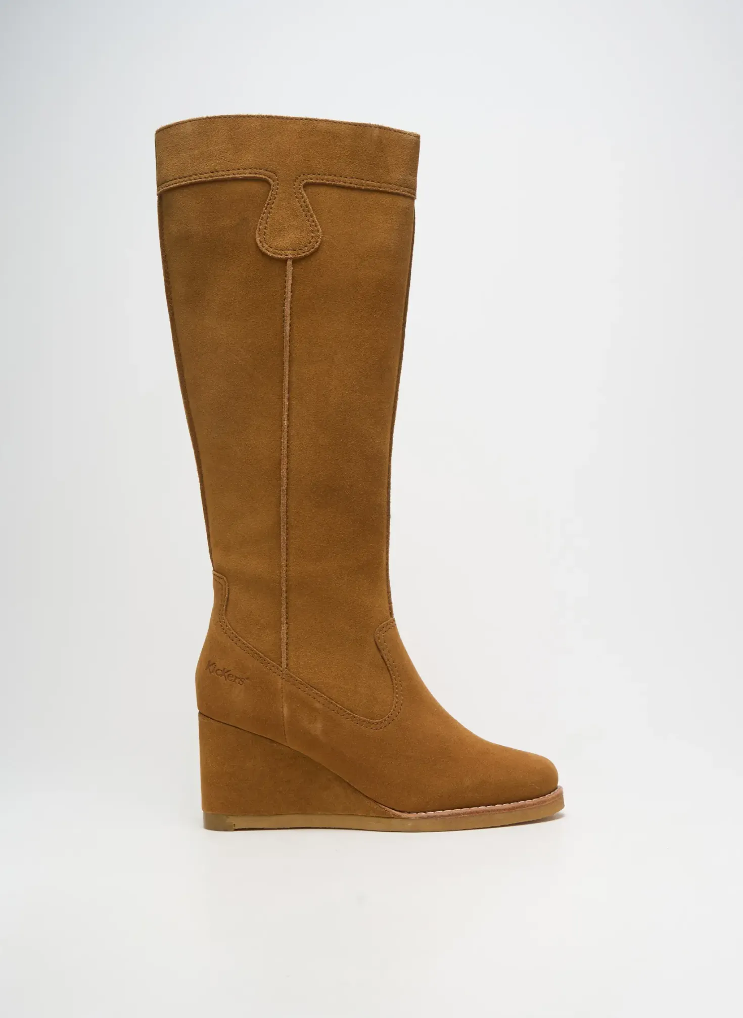 Bottes Kickers Marron Talon De 7 À 9cm