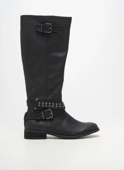 Bottes Madison Noir Talon Plat Jusqu'à 3cm