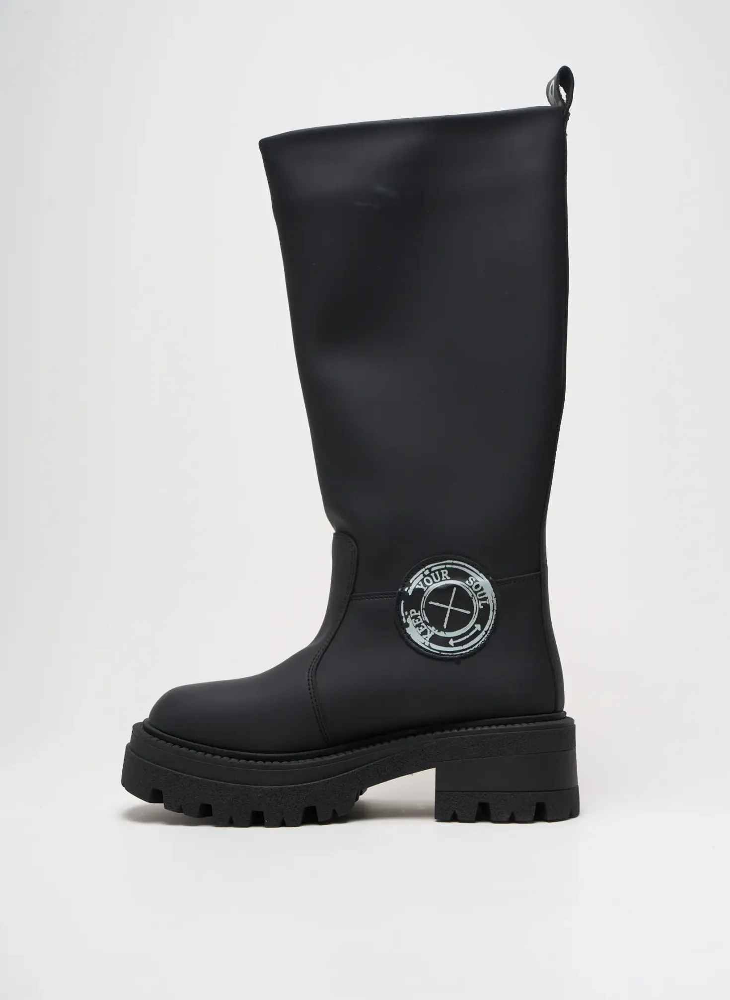 Bottes Metisse Noir Talon De 4 À 6cm