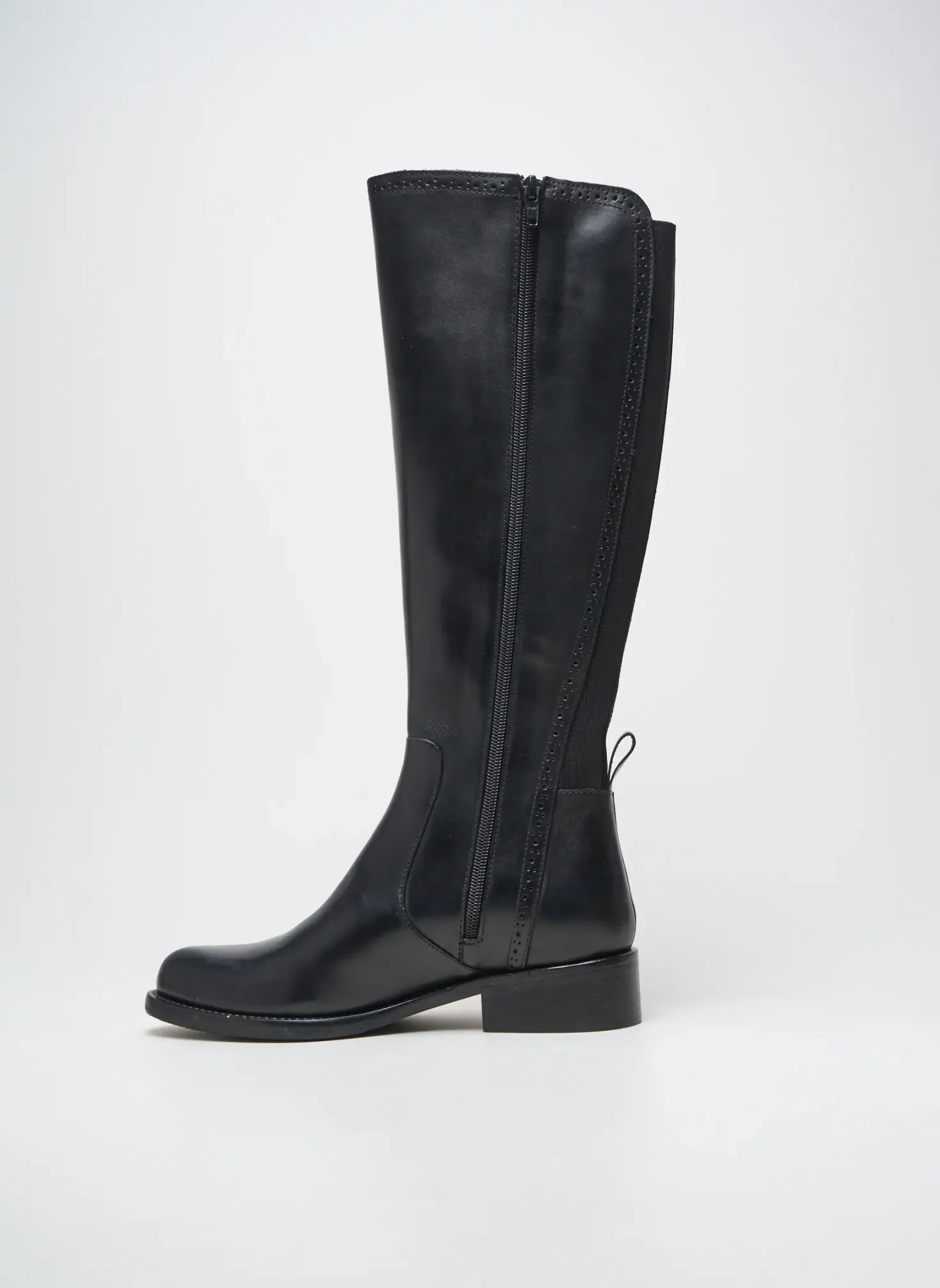 Bottes Myma Noir Talon Plat Jusqu'à 3cm