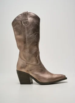 Bottes Nero Giardini Or Talon De 7 À 9cm