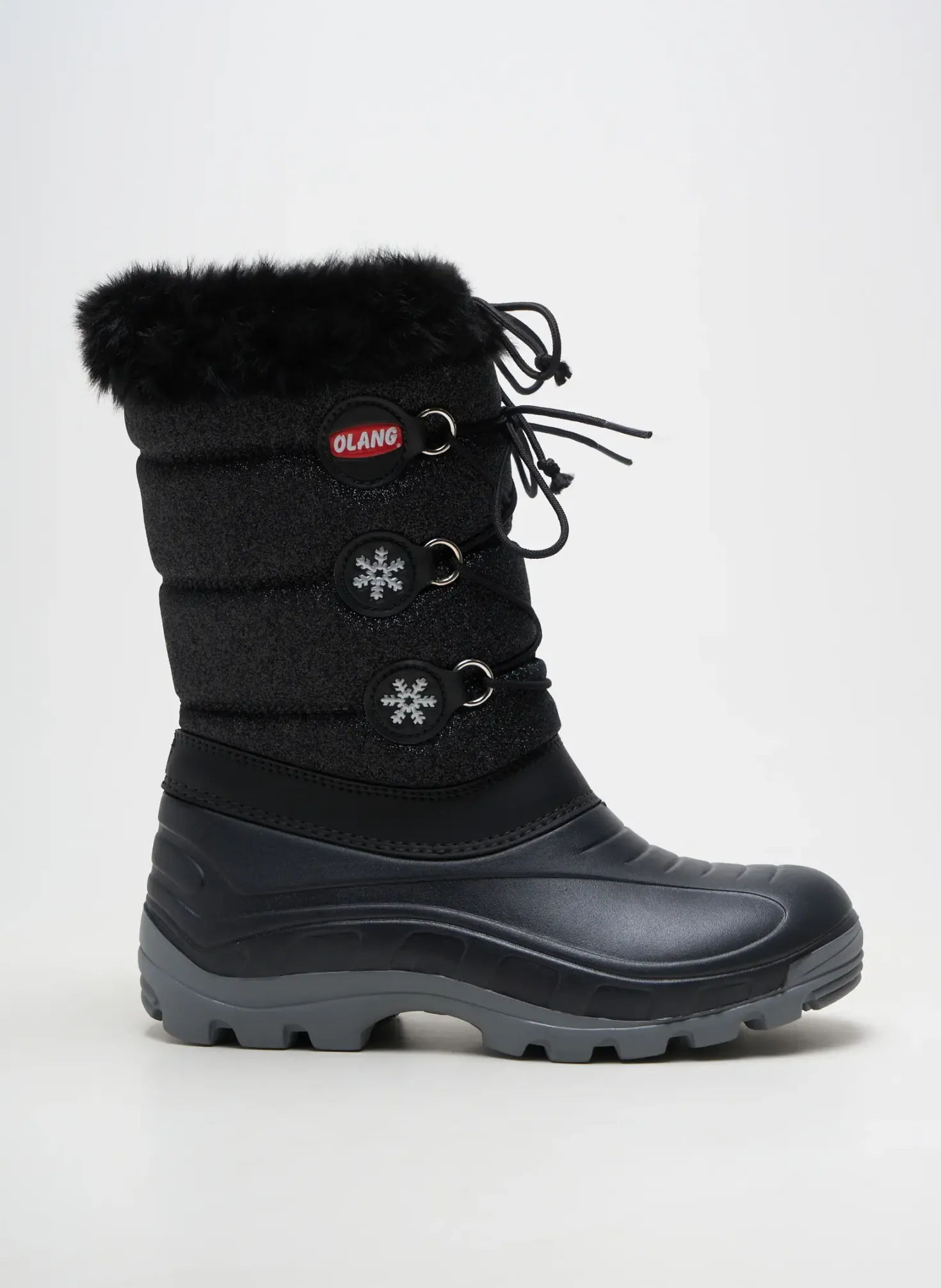 Bottes Olang Noir Talon Plat Jusqu'à 3cm
