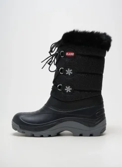 Bottes Olang Noir Talon Plat Jusqu'à 3cm