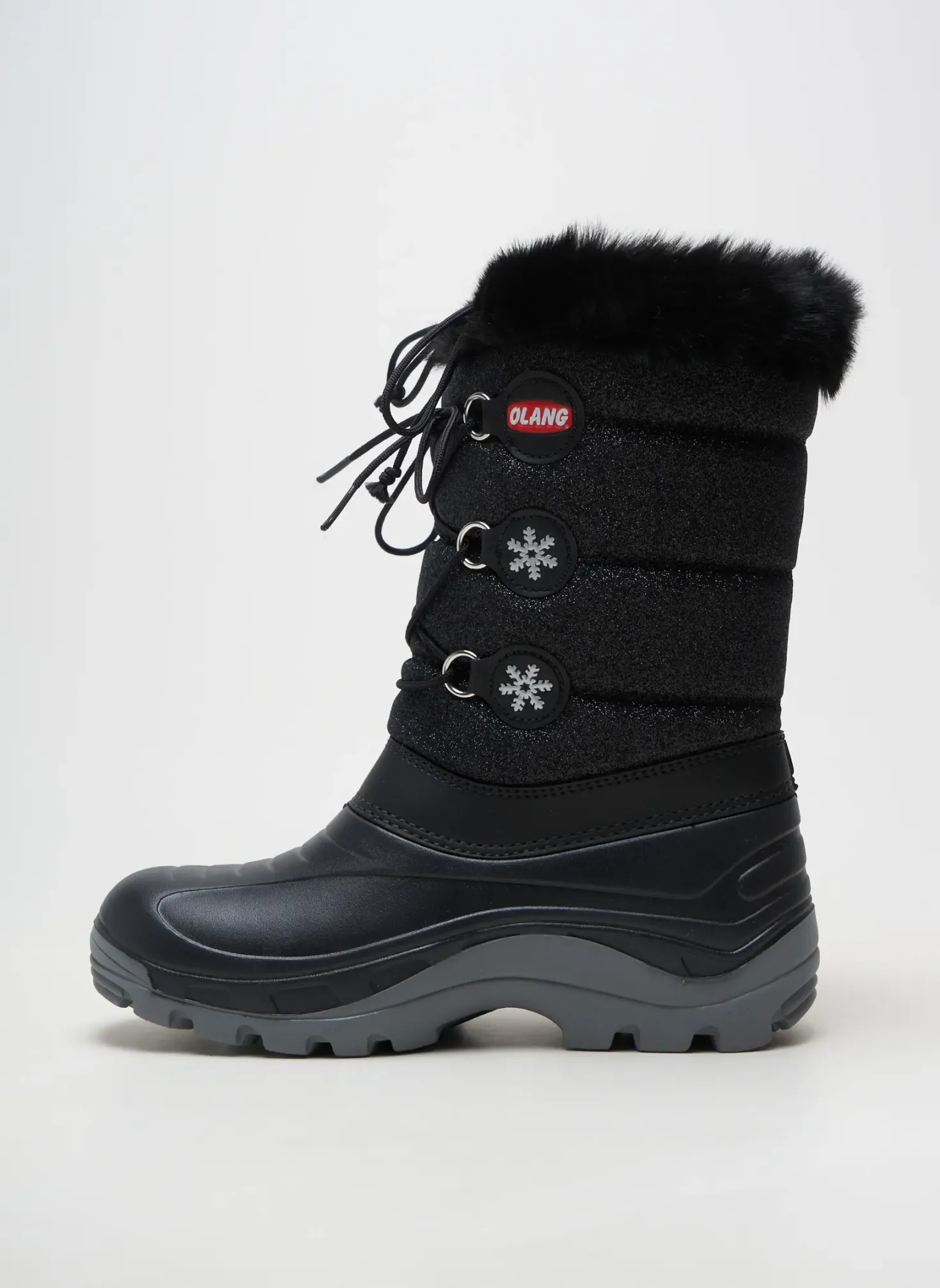 Bottes Olang Noir Talon Plat Jusqu'à 3cm