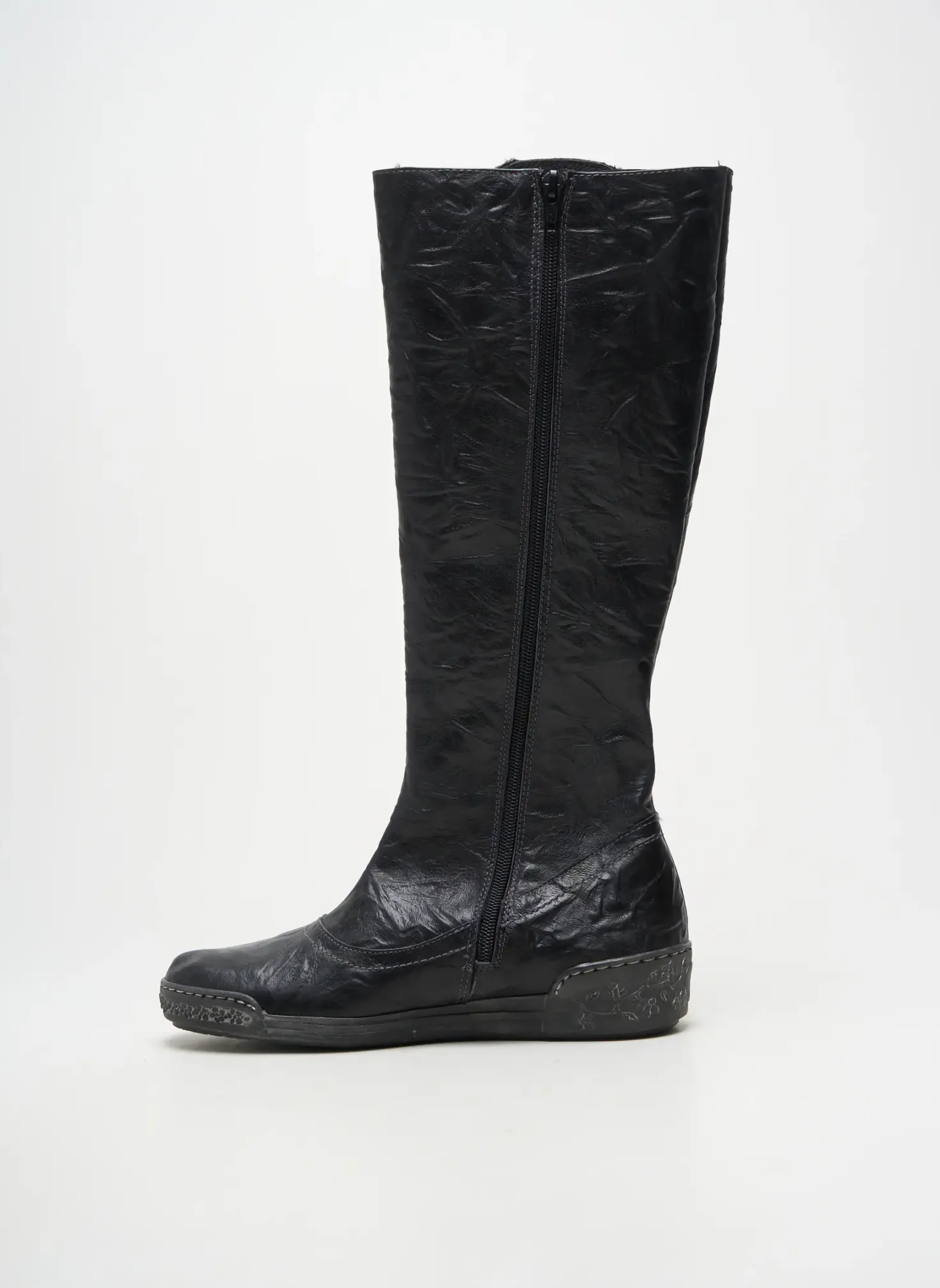 Bottes Paco Valiente Noir Talon Plat Jusqu'à 3cm