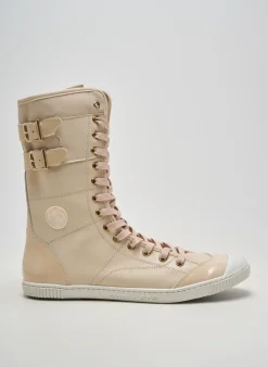 Bottes Pataugas Rose Talon Plat Jusqu'à 3cm