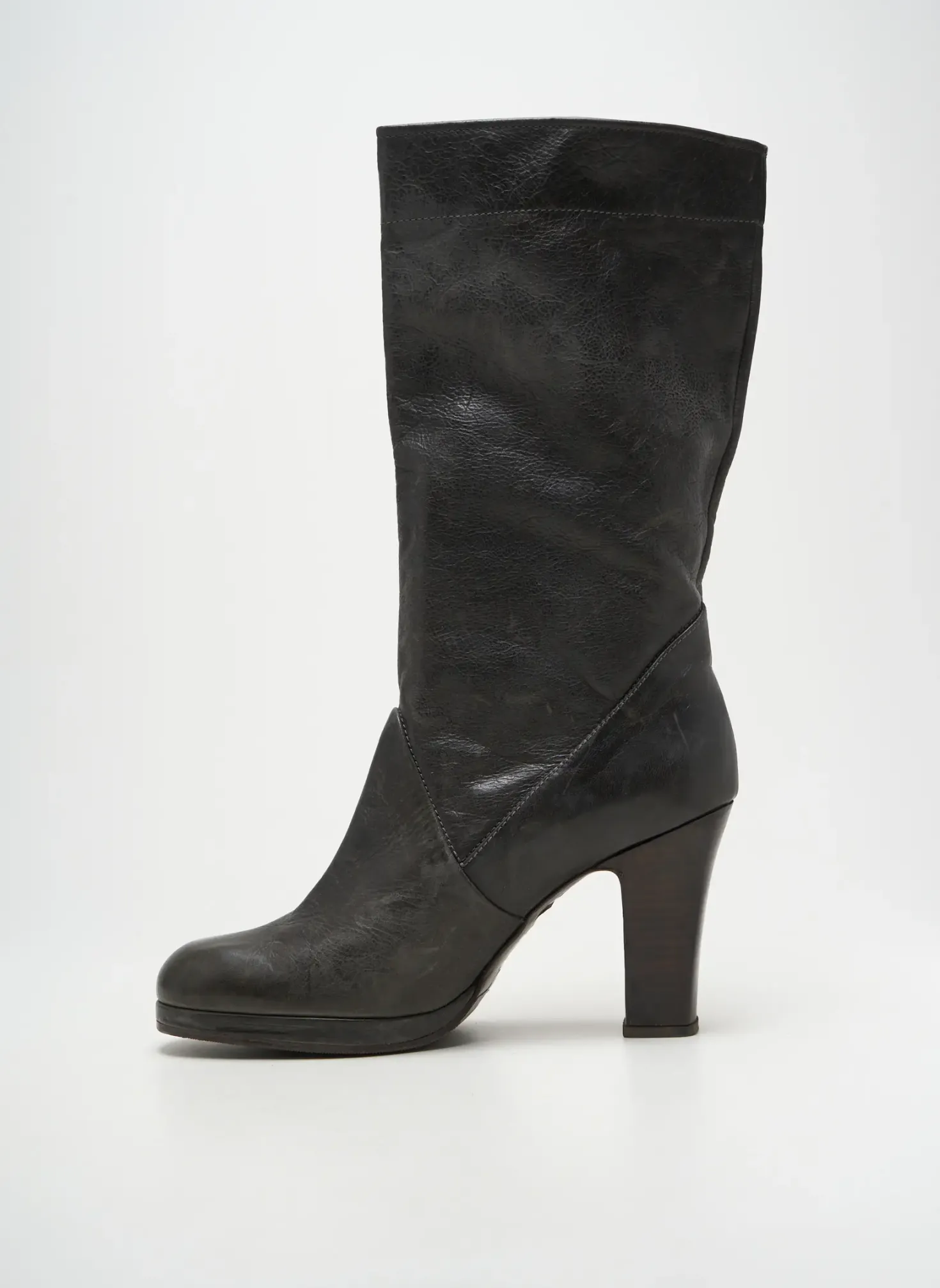 Bottes Rose's Roses Gris Talon De 7 À 9cm