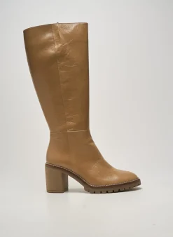 Bottes Softwaves Beige Talon De 7 À 9cm