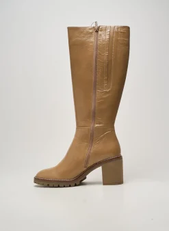 Bottes Softwaves Beige Talon De 7 À 9cm