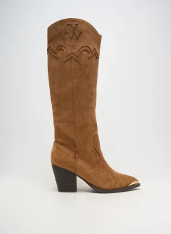 Bottes Vanessa Wu Marron Talon De 7 À 9cm