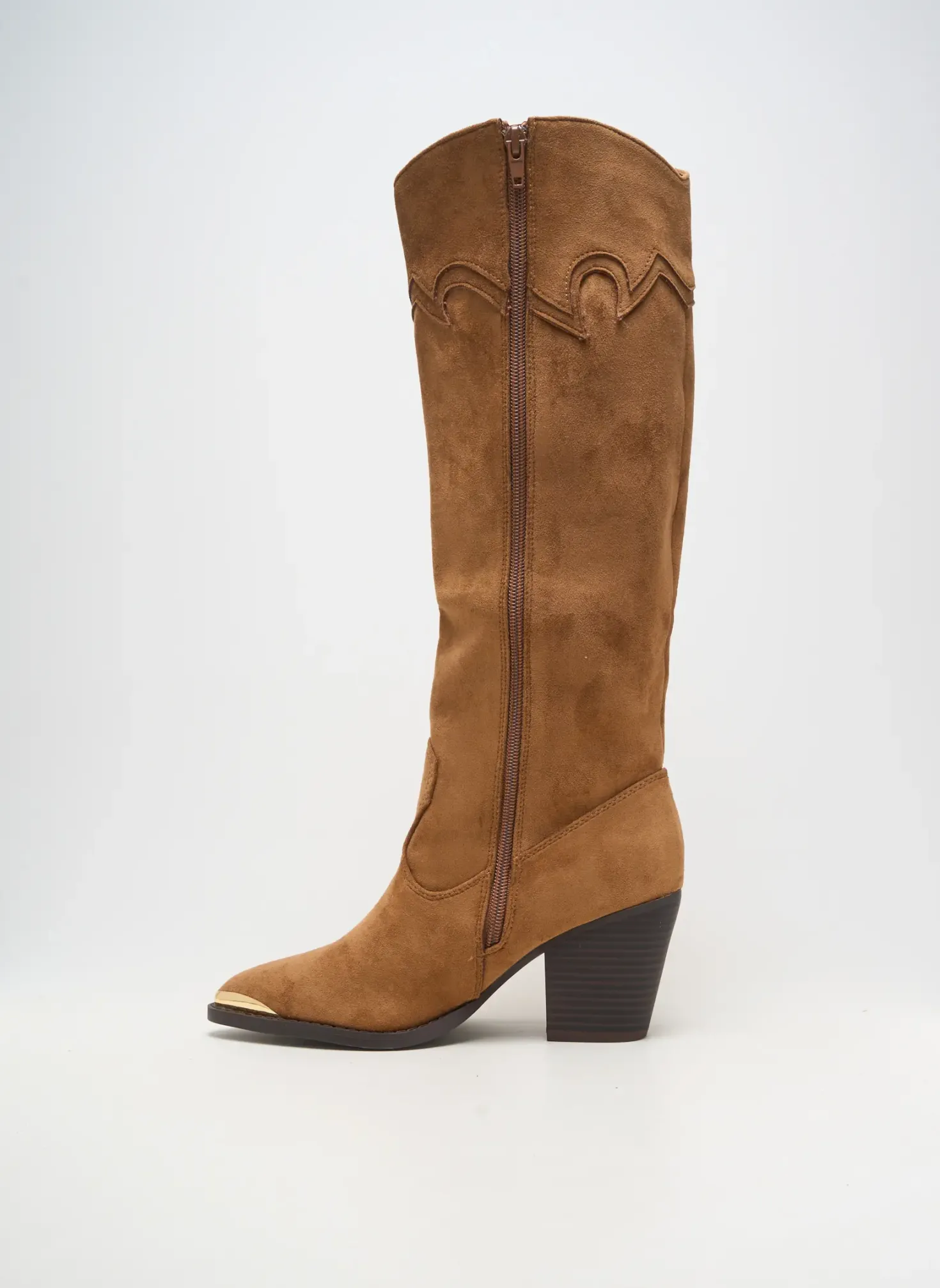 Bottes Vanessa Wu Marron Talon De 7 À 9cm