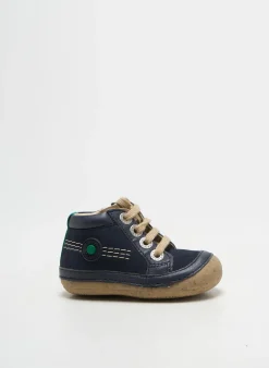Bottillons Kickers Bleu Bout Rond