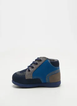 Bottillons Kickers Bleu Bout Rond