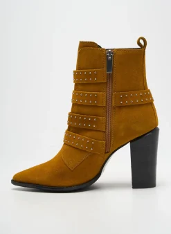 Bottines/boots Bronx Jaune Talon De 7 À 9cm