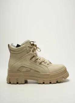 Bottines/boots Buffalo Beige Talon Plat Jusqu'à 3cm