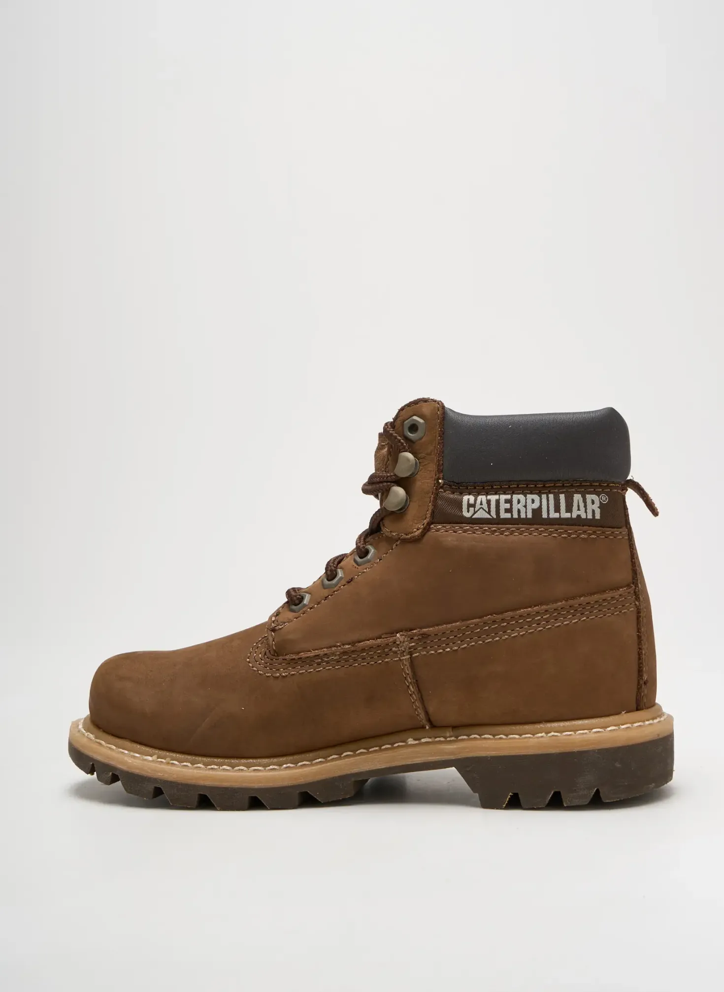 Bottines/boots Cat Marron Talon Bas