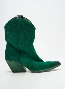 Bottines/boots Elena Iachi Vert Talon De 4 À 6cm