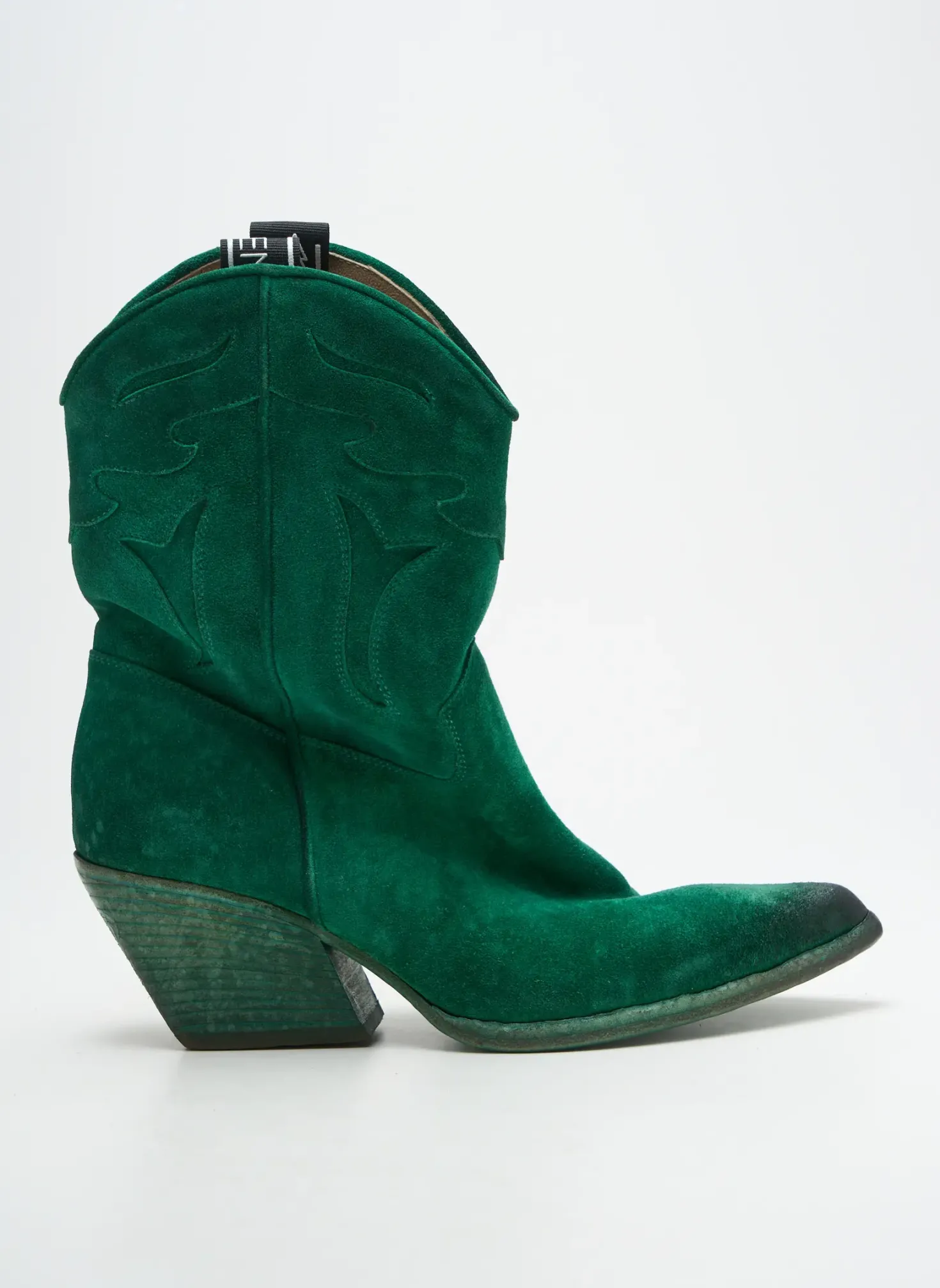Bottines/boots Elena Iachi Vert Talon De 4 À 6cm