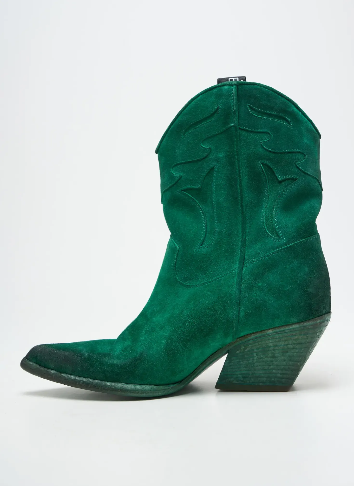 Bottines/boots Elena Iachi Vert Talon De 4 À 6cm