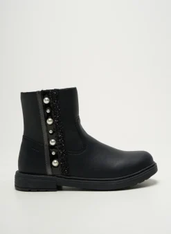 Bottines/boots Geox Noir Bout Rond