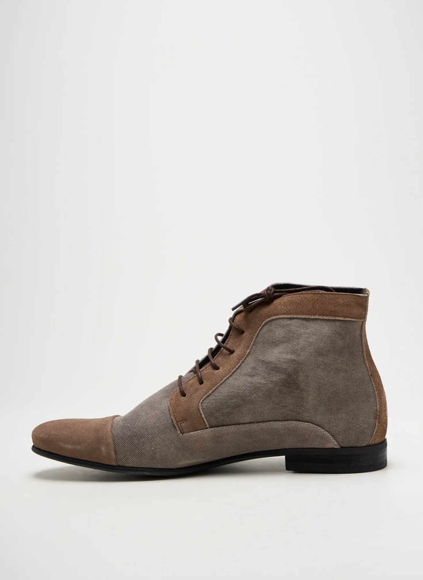 Bottines/boots Hexagone Gris Talon Bas