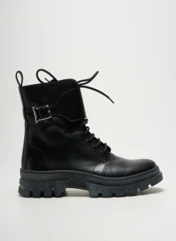 Bottines/boots Hugo Boss Noir Talon Plat Jusqu'à 3cm