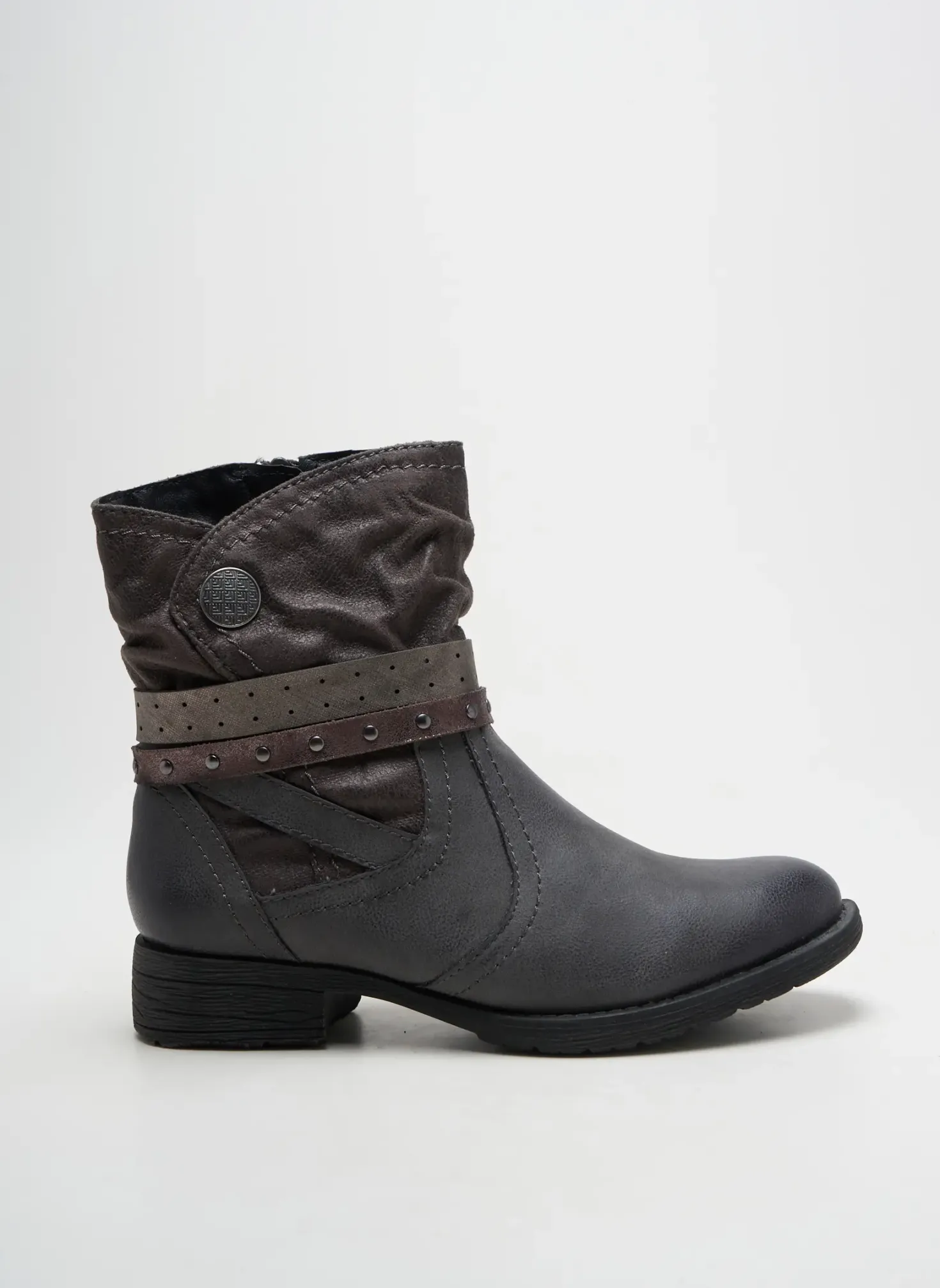 Bottines/boots Jana Gris Talon Plat Jusqu'à 3cm