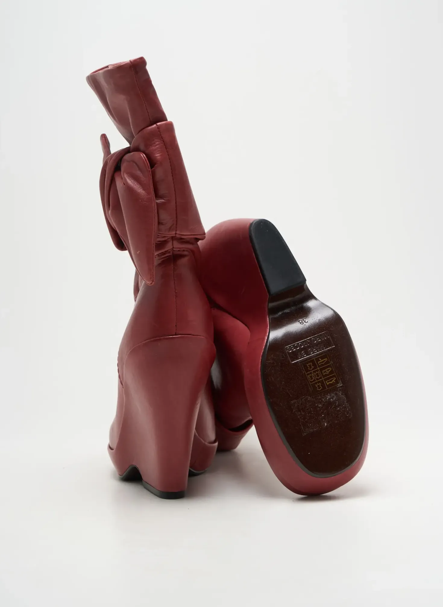 Bottines/boots Marc By Marc Jacobs Rouge Talon Haut De 10cm Et Plus