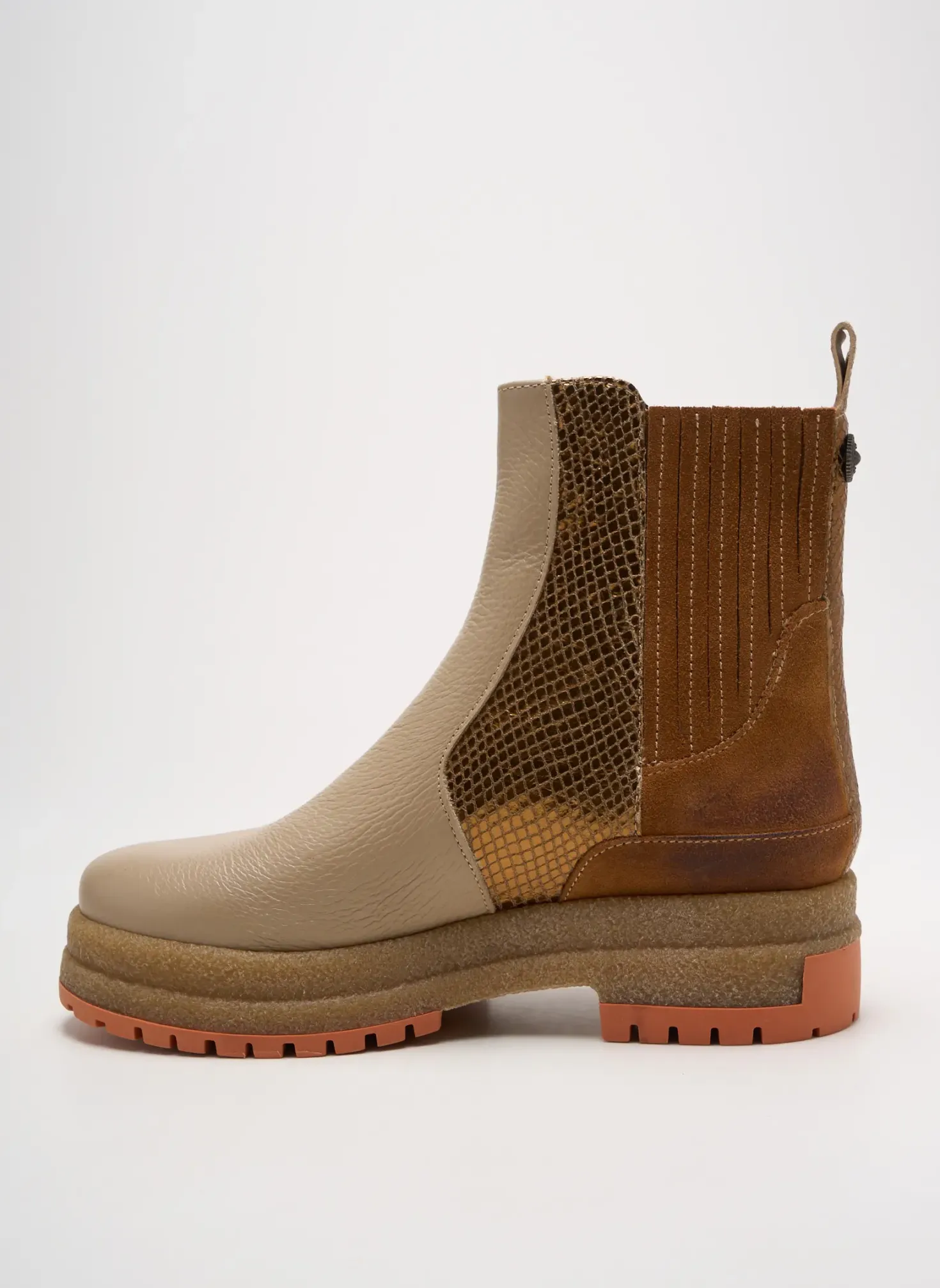 Bottines/boots Minka Design Beige Talon De 4 À 6cm