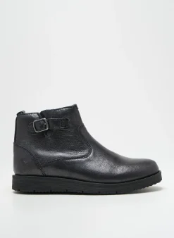 Bottines/boots Noël Noir Bout Rond