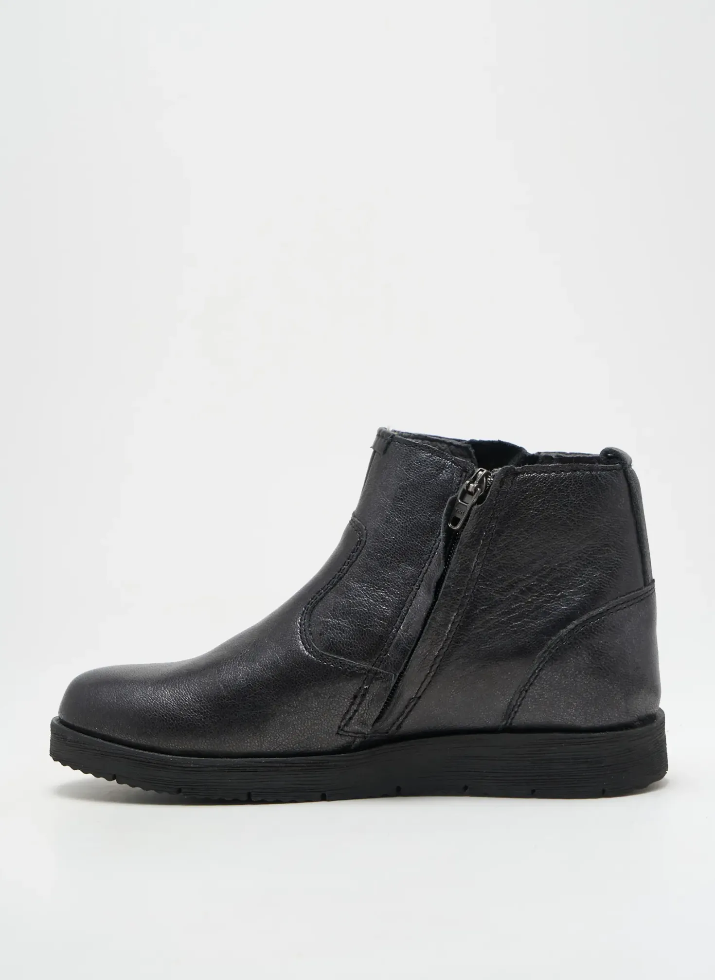 Bottines/boots Noël Noir Bout Rond