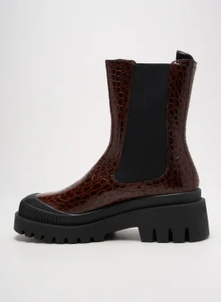 Bottines/boots Pataugas Marron Talon De 4 À 6cm