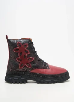 Bottines/boots Pedro Torres Rouge Talon Plat Jusqu'à 3cm