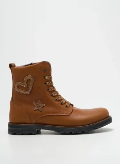 Bottines/boots Poldino Marron Talon Bas