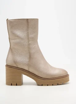 Bottines/boots Softwaves Or Talon De 7 À 9cm