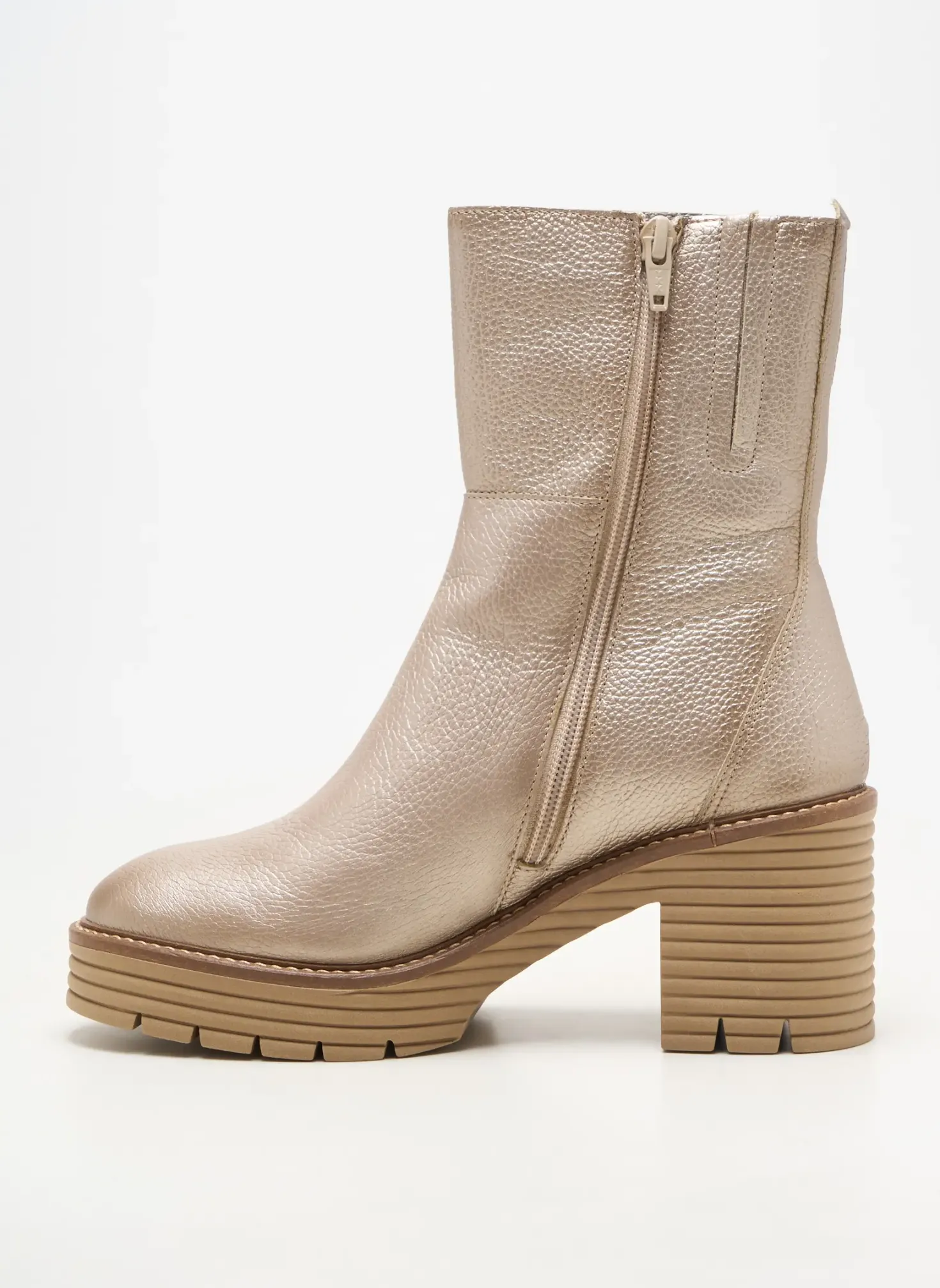Bottines/boots Softwaves Or Talon De 7 À 9cm