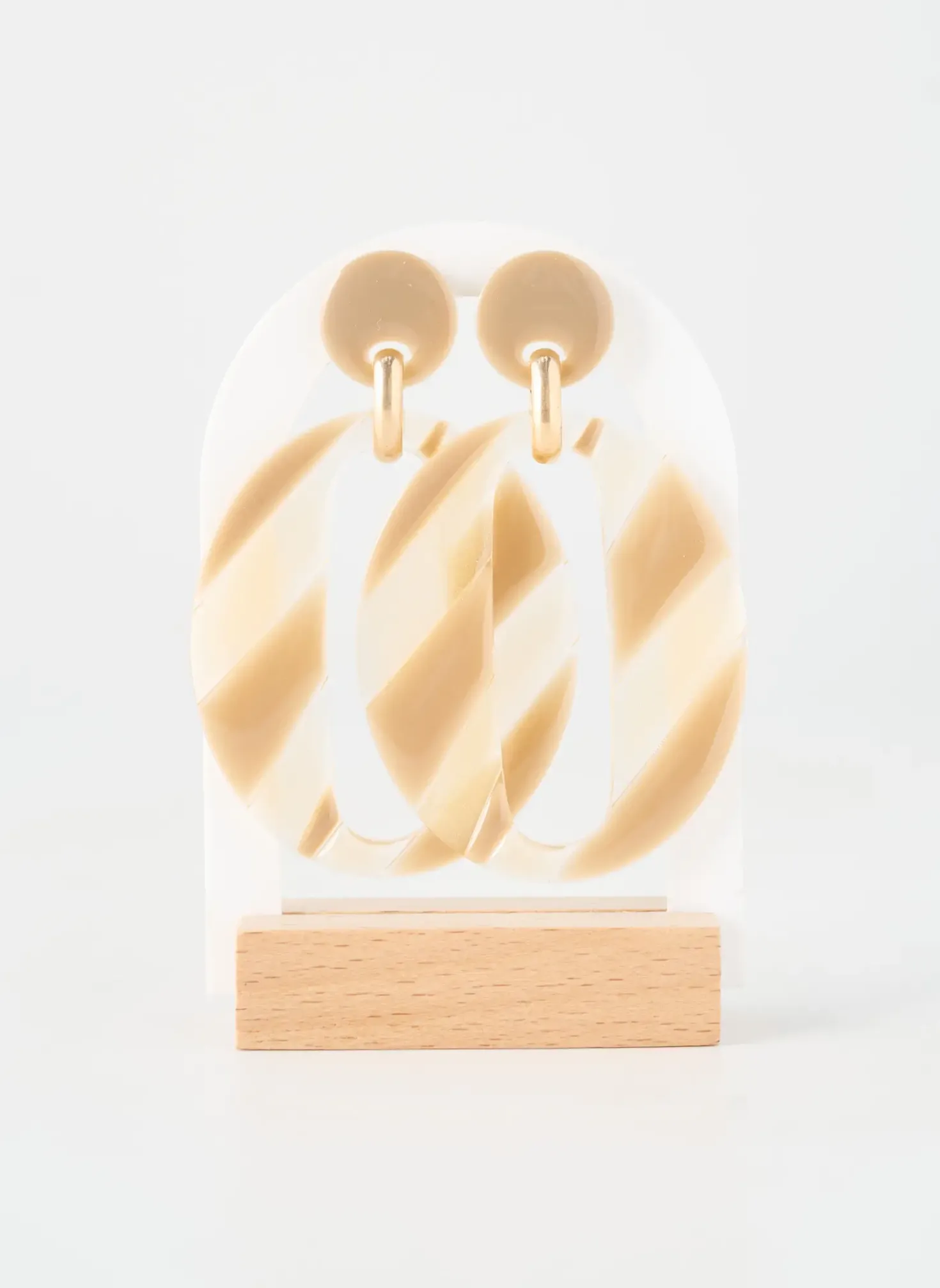 Boucles D’oreilles Blow Beige