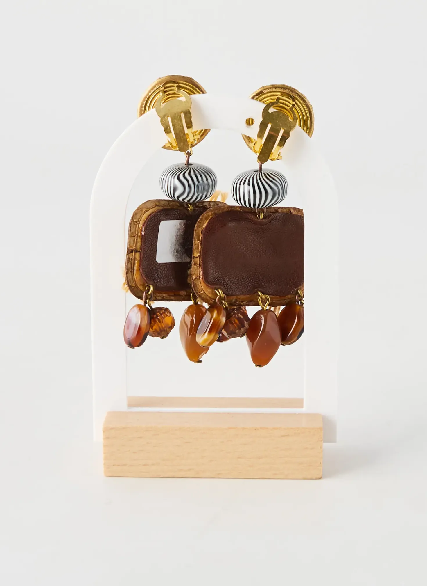 Boucles D’oreilles Jean Daniel Brami Marron