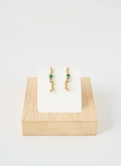 Boucles D’oreilles Zag Vert