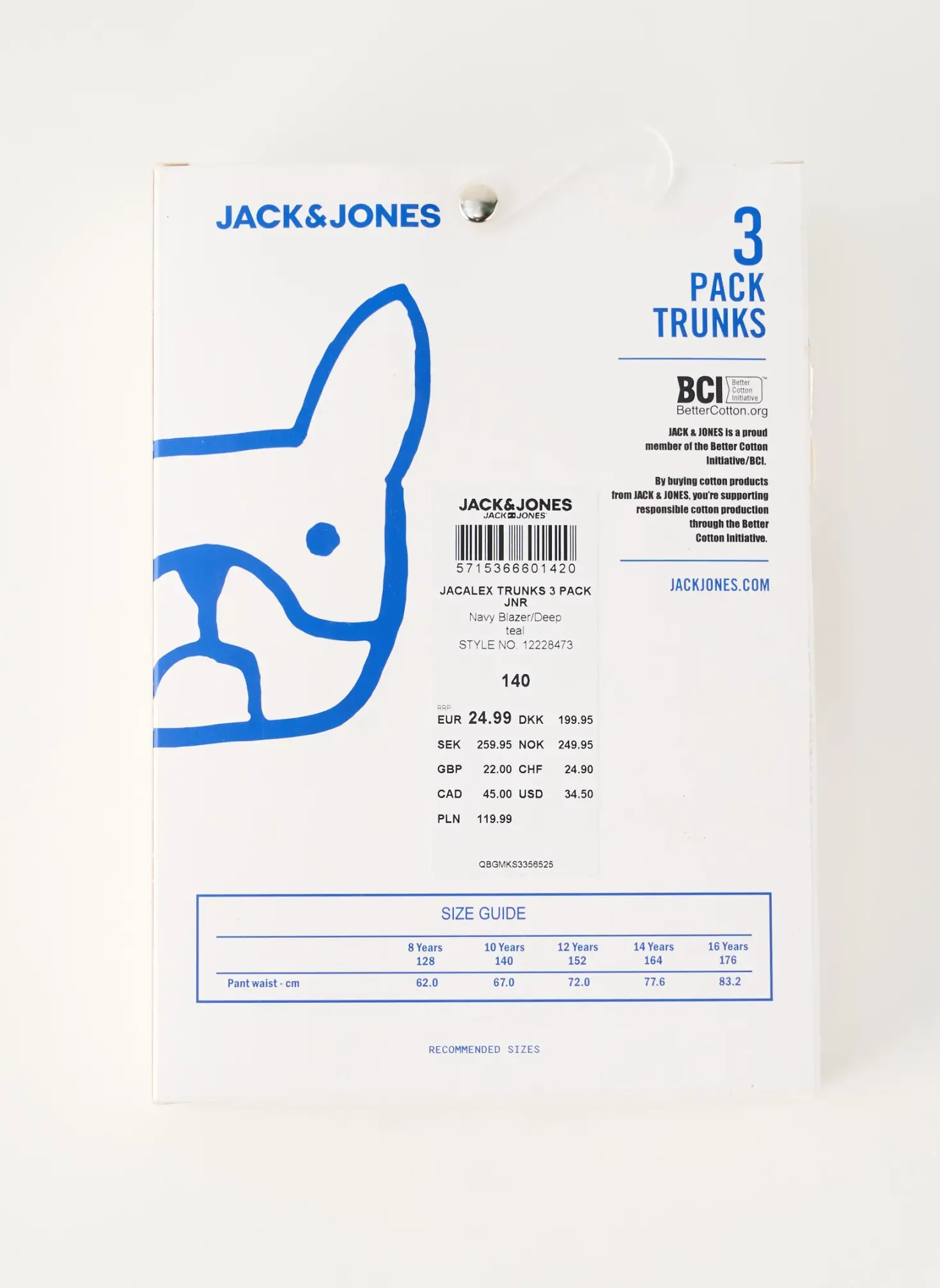 Boxer Jack & Jones Bleu