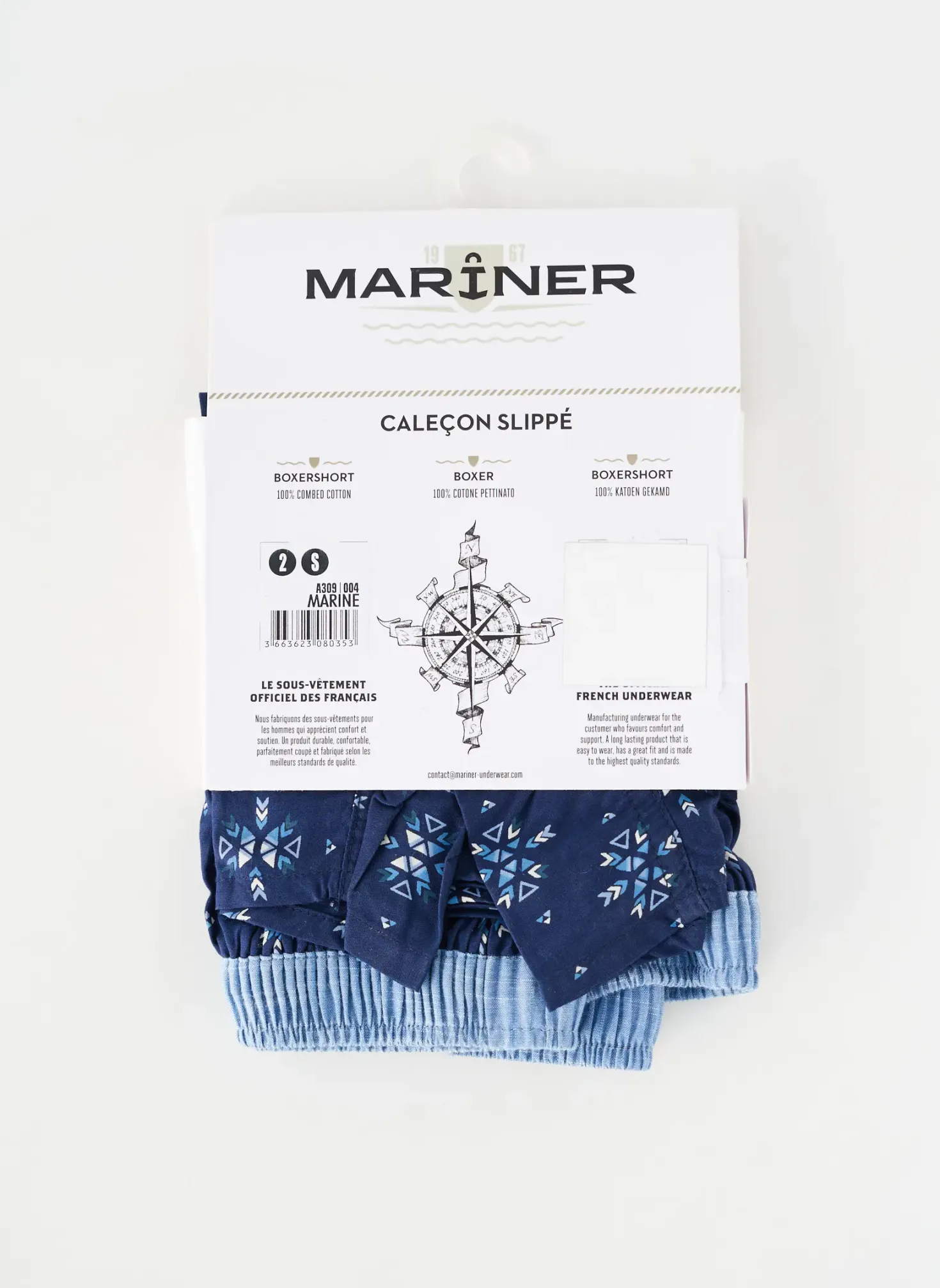 Caleçon Mariner Bleu