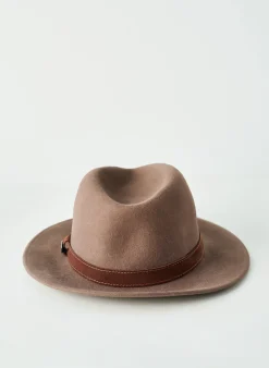 Chapeau Borsalino Marron