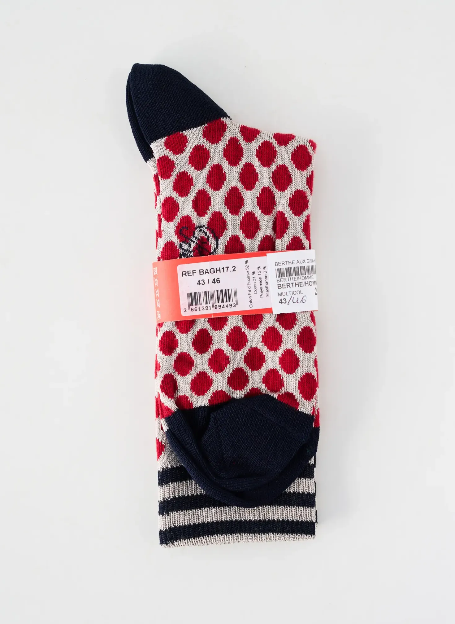 Chaussettes Berthe Aux Grands Pieds Rouge